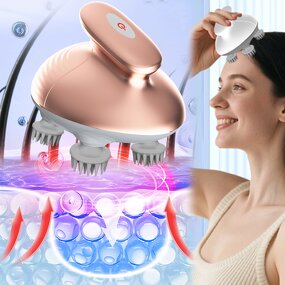 Electric Scalp Massager - 84 Nodes Cordless Kneading Handheld Portable Head Scratcher