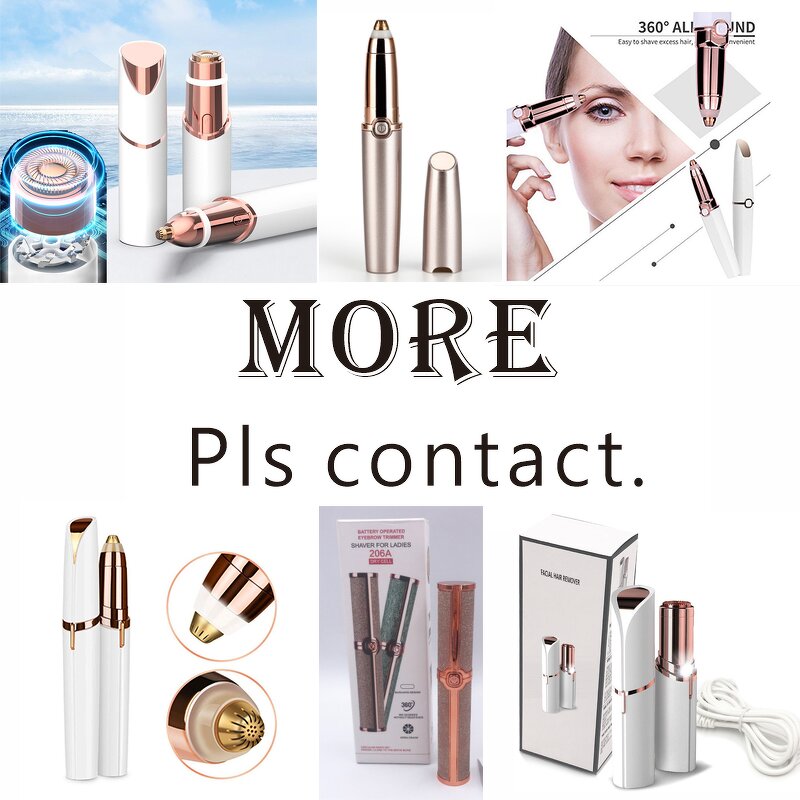 2-in-1 Electric Epilator - Rechargeable Women Face Eyebrow Trimmer Customizable Remover