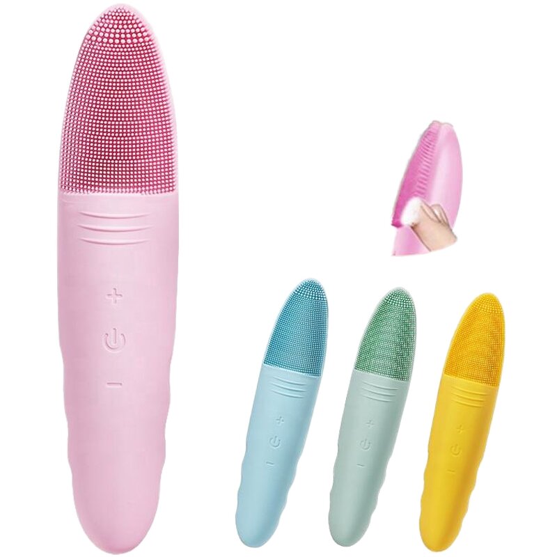Silicone Facial Cleansing Brush - Handheld UK Plug Pore Unclogging Delicate Face Use