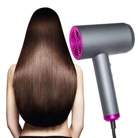 Mini Foldable Hair Dryer - Negative Ion DC Motor App-Controlled Travel Hotel Salon