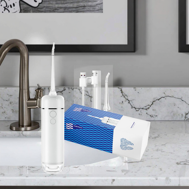 Cordless Dental Irrigator - Professional Rechargeable 4 Sprinkler Heads IPX7 Waterproof