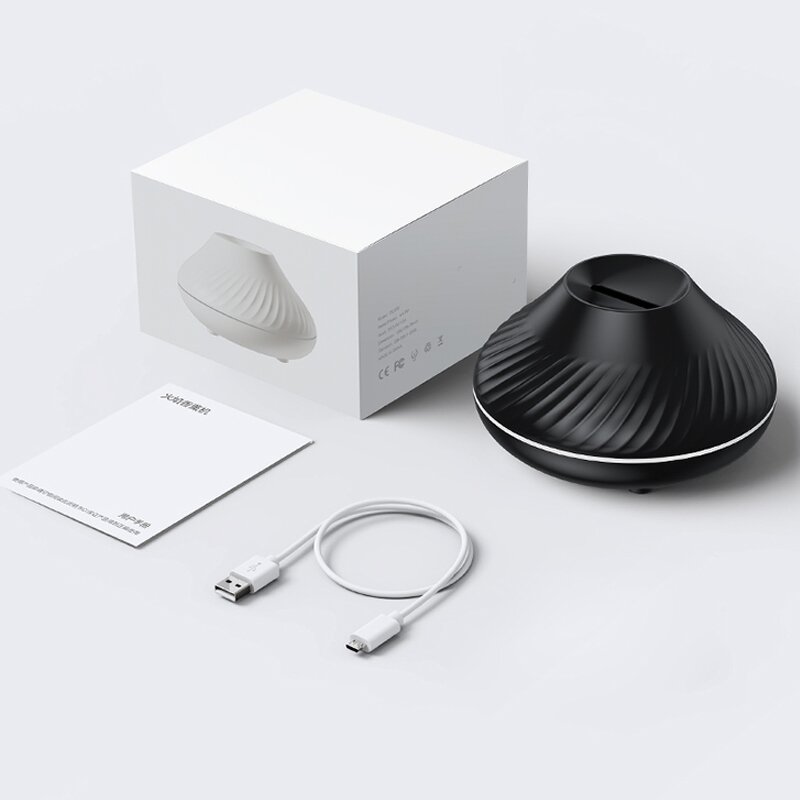 Ultrasonic Aromatherapy Diffuser - Household Flame Essential Oil 1 Year Warranty Humidifier