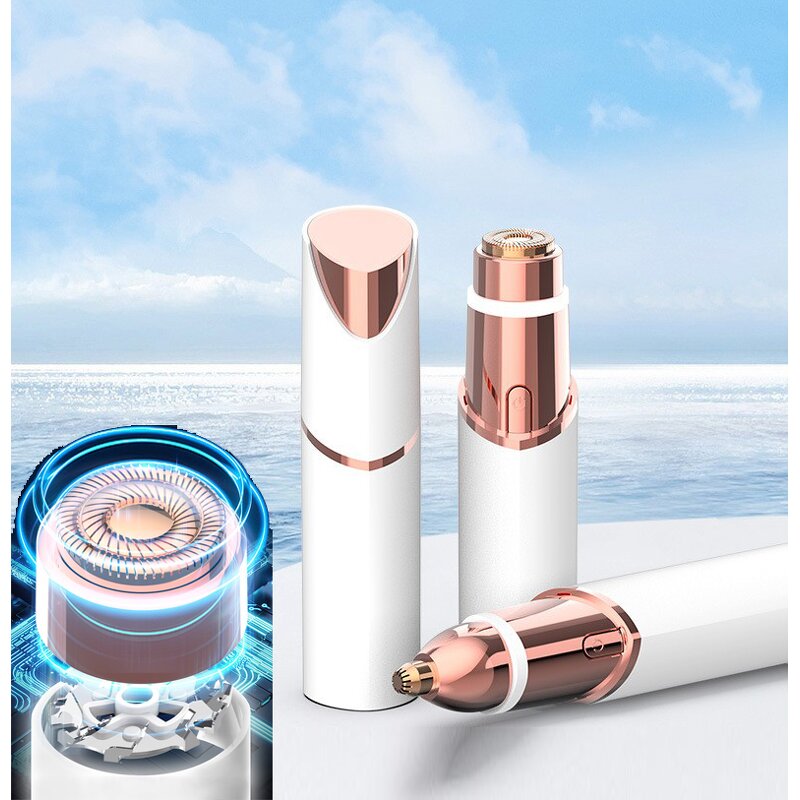 2-in-1 Electric Epilator - Rechargeable Women Face Eyebrow Trimmer Customizable Remover