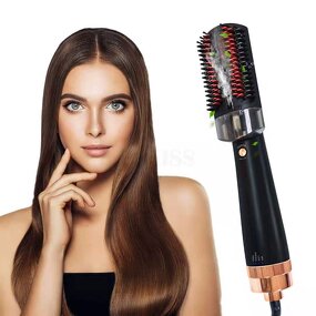 Infrared Hot Comb Styler - PTC Heater LED Temp Frizz Smooth Hair Straightener Comb