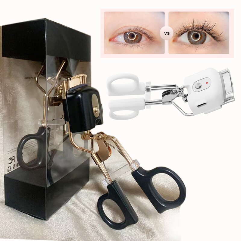 Heated Eyelash Curler - Stock USB Rechargeable Rapid Heat Temperature Control Plastic
