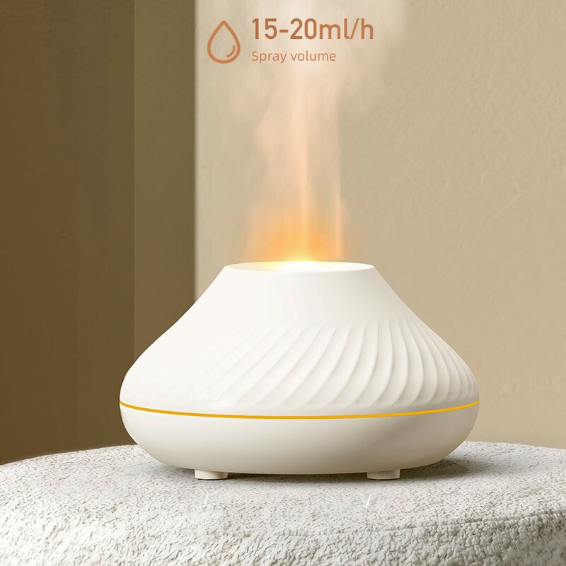 Ultrasonic Aromatherapy Diffuser - Household Flame Essential Oil 1 Year Warranty Humidifier