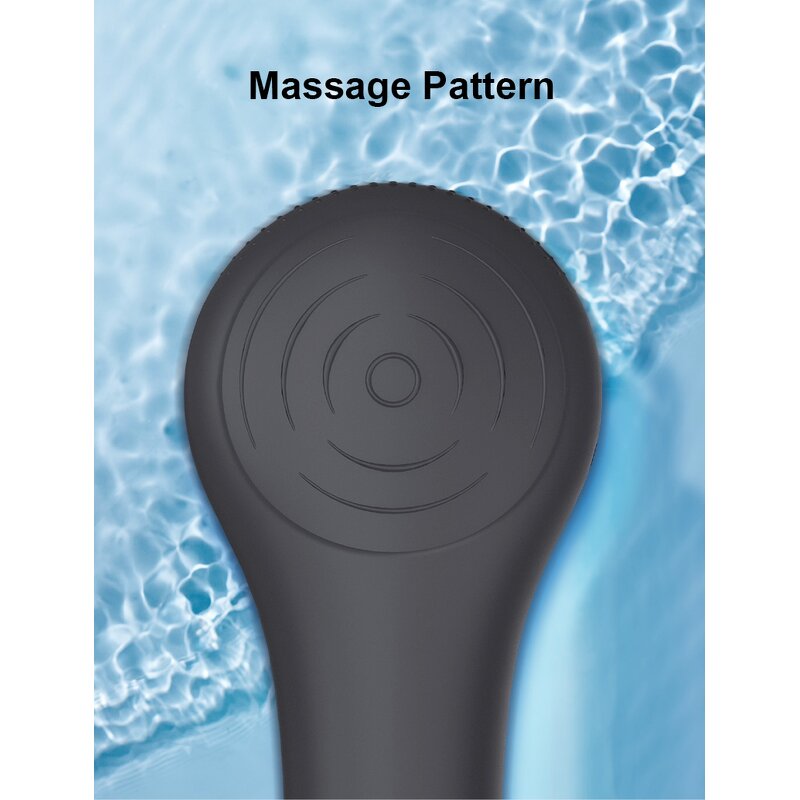 2502 Silicone Facial Cleanser - Mini Electric LED Ultrasonic Waterproof Black Home Use