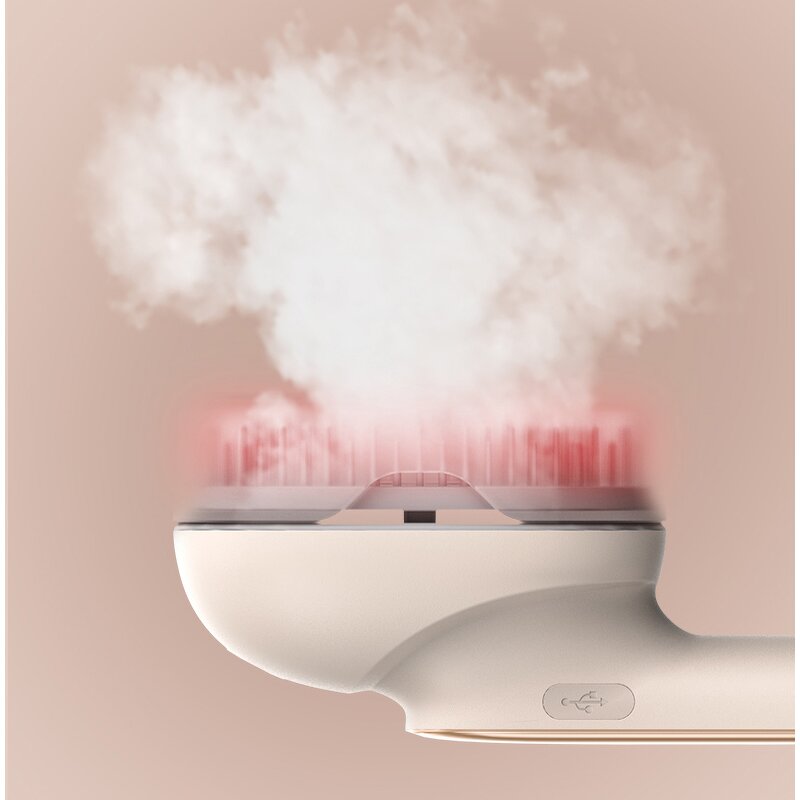 Red LED Massage Comb - 2-in-1 Vibration Essential Oil Spray Microcurrent Hair Growth