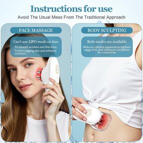 Cordless Body Sculpting Massager - Professional Electric Cupping Therapy Belly Waist Arms Leg