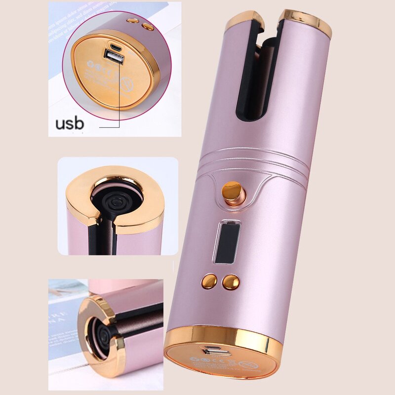 360 Automatic Hair Curler - Mini LED Temp PTC Tourmaline Including Hair Dryer Tool