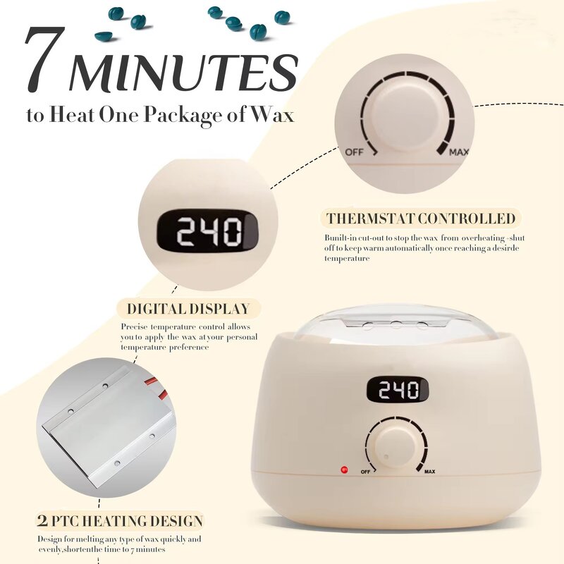 Wax Heating Device - Professional Factory Supply Hair Removal Wax Warmer Body Feet JP