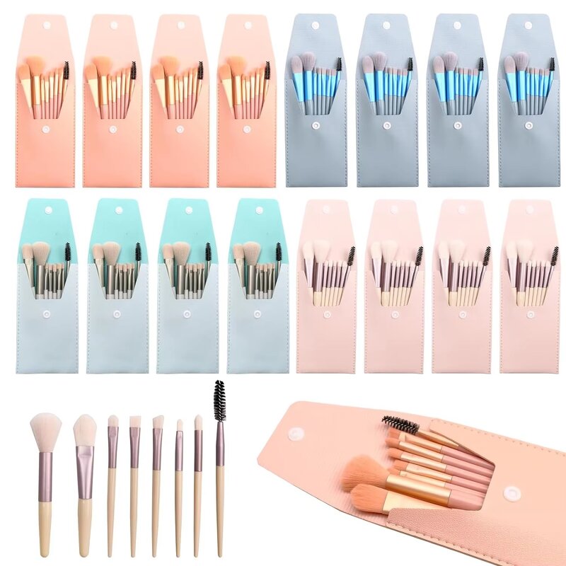 Makeup Brush Set - Customized 8-Pcs Mini Portable Soft Hair Concealer Face Beauty