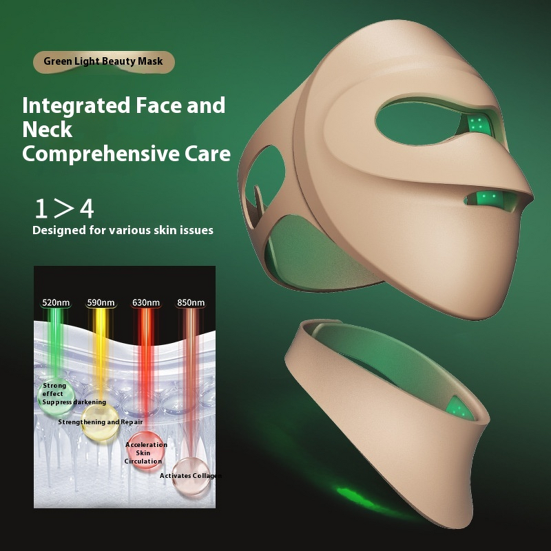 3D LED Face Mask - New Full Face Photon Rejuvenation Red Light Whitening Silicone