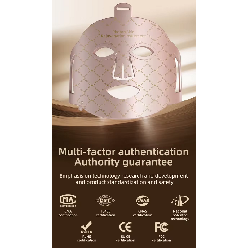 7 Color LED Facial Mask - Home Use Electric Photon Red Light Silicone UK Skin Tightening