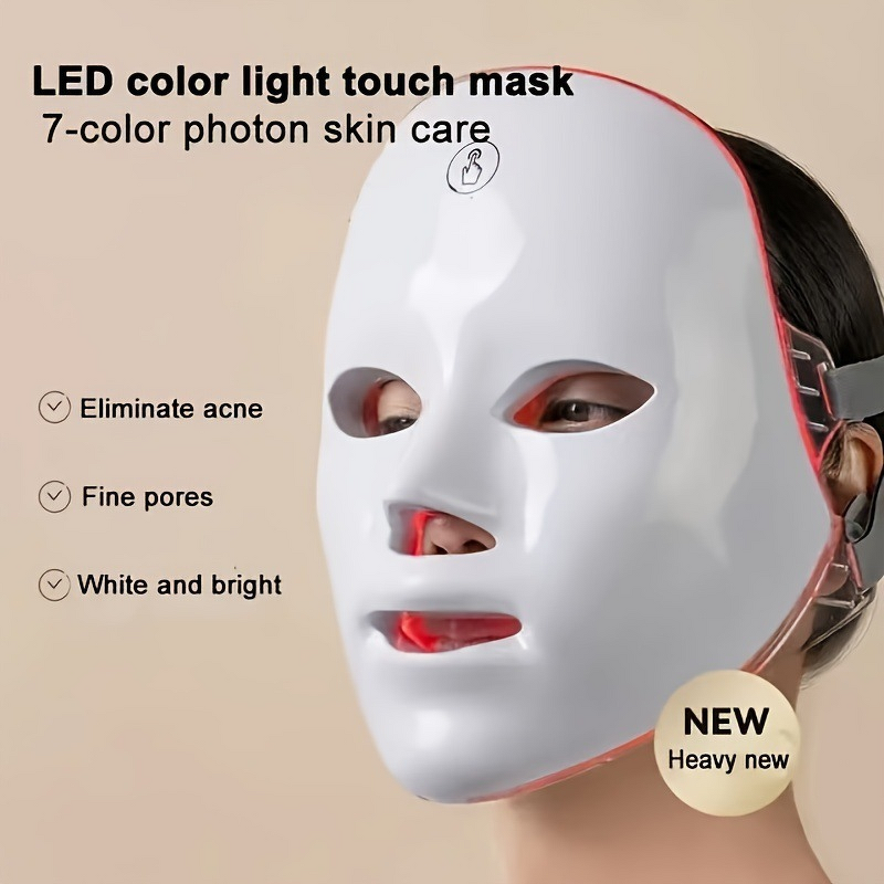 7 Color LED Beauty Device - Handheld Anti-Wrinkle Skin Rejuvenation Home Facial Treatment