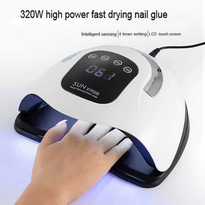 220W USB UV Nail Lamp - Portable Cordless Professional Electric Gel Polish Home Use