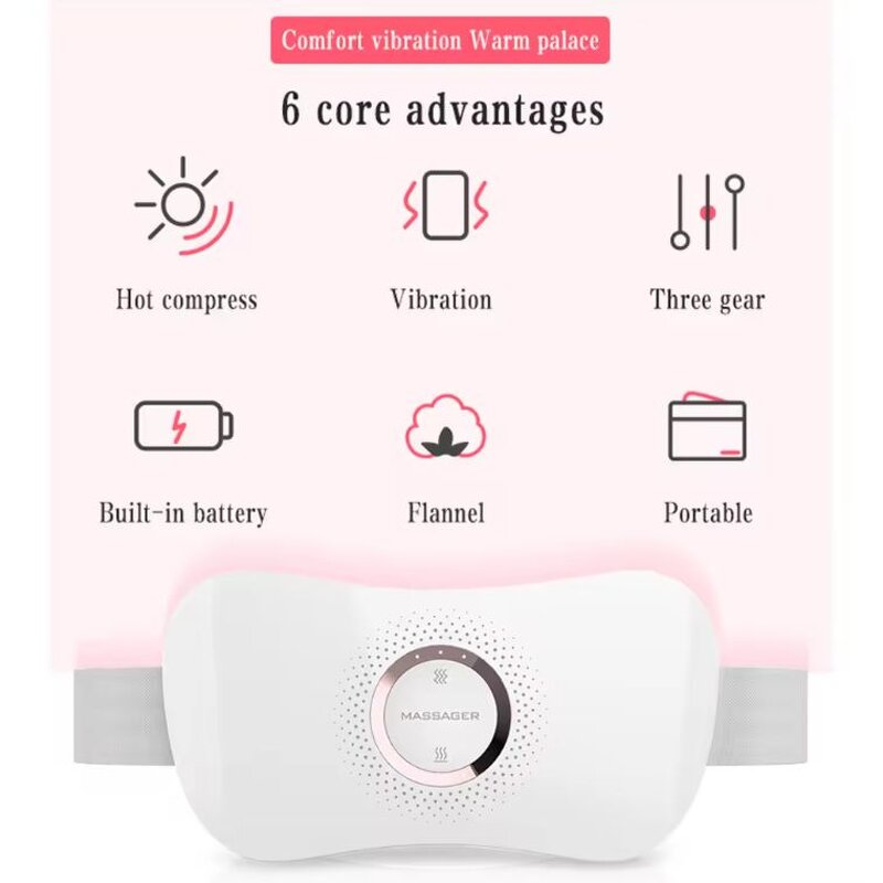 Smart Heating Massage Belt - Best Selling Timing Lumbar Support Warm Uterus Pain Relief