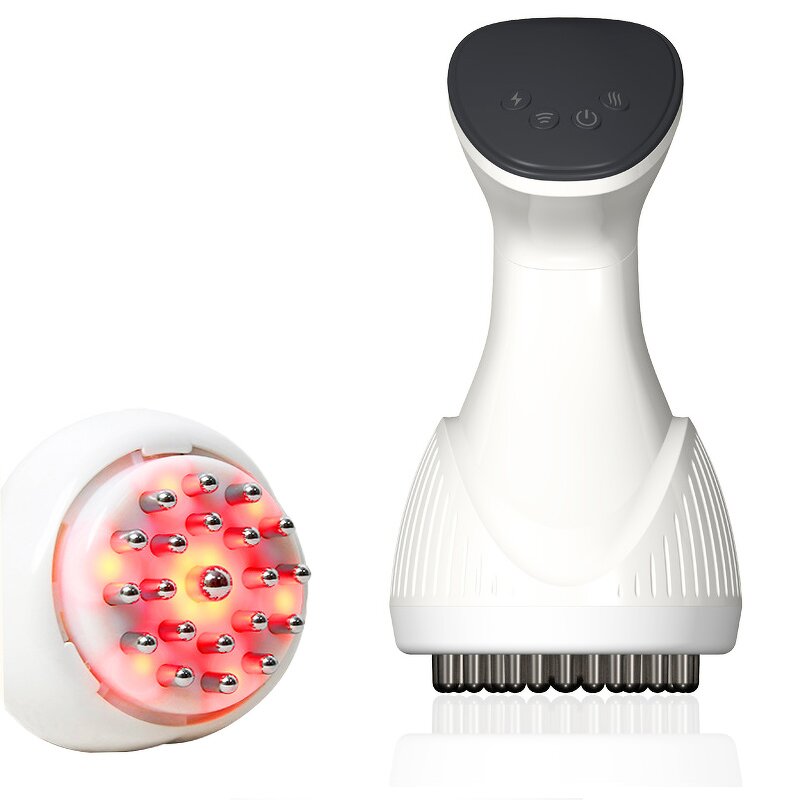 Microcurrent Massage Device - Electric Home Red Light Heat Meridians Brush Body Tool