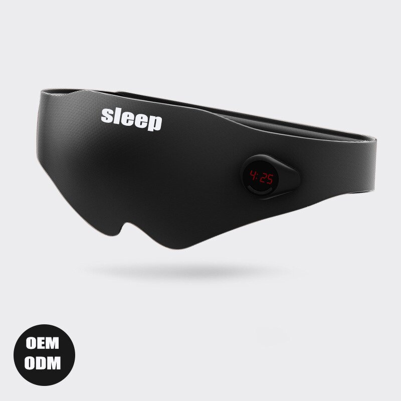 3D Eye Massager - 2025 New Smart Lightproof Sleep Mask Timer Vibration Travel Battery