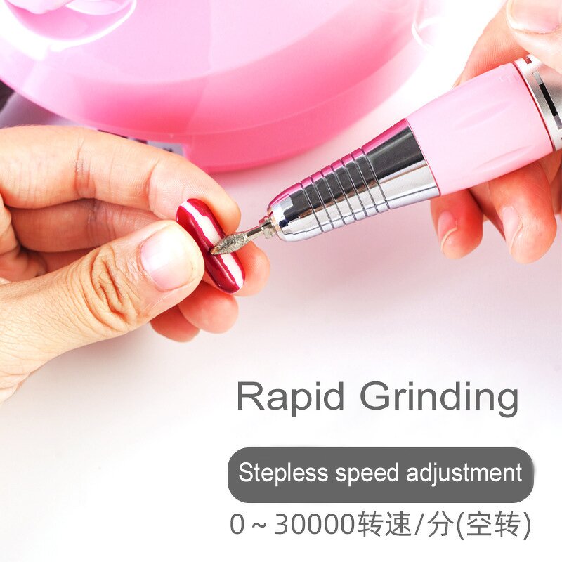 65W Cordless Nail Drill - Professional Plastic 35000-45000 RPM Manicure Gel Polish