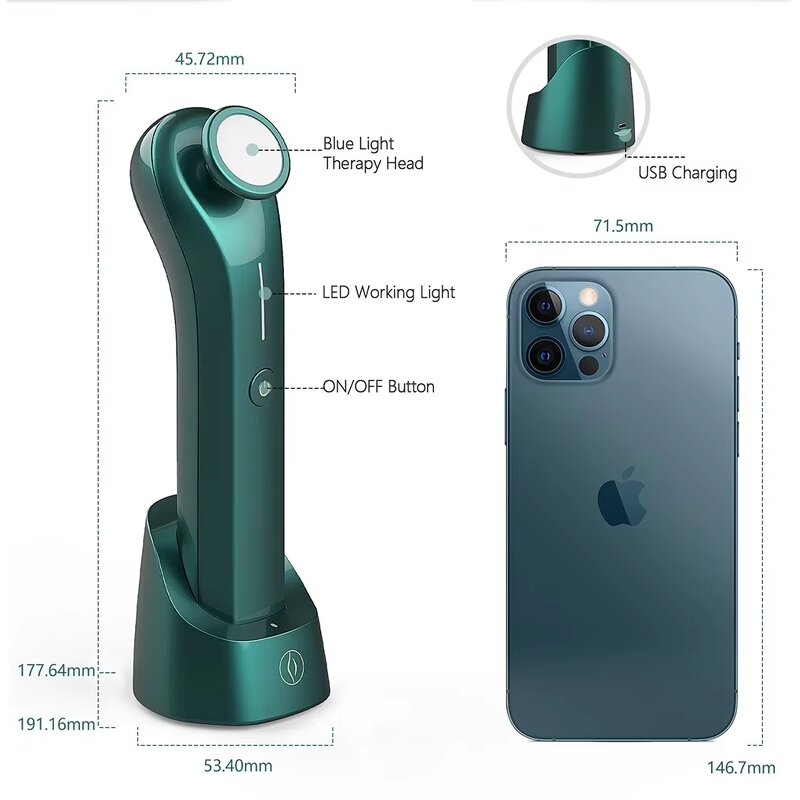 Plasma Facial Device - Ozone Skin Care Acne Scar Removal Whitening Rejuvenation UK/JP