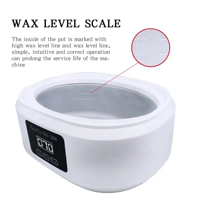 Digital Paraffin Wax Heater - SPA Salon Hair Removal Hands Feet JP Plug 200W CE