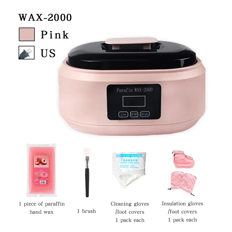 Digital Paraffin Wax Heater - SPA Salon Hair Removal Hands Feet JP Plug 200W CE