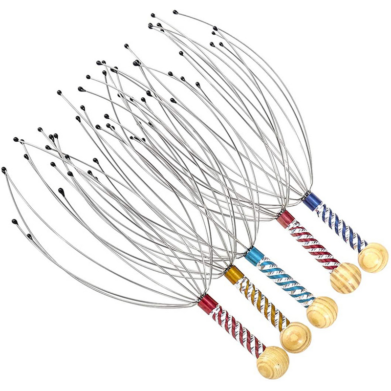 Manual Head Massager - Portable Handheld Hair Stimulation Stress Relief Blood Circulation