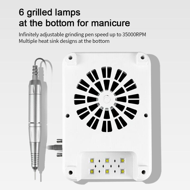 Cordless Nail Drill - Professional 35000RPM Rechargeable Easy-Carry Multi-Function E-File