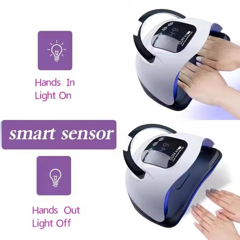 LED UV Nail Lamp - Direct Sales Moon Light Lamp Gel Polish Curing Electric Dryer