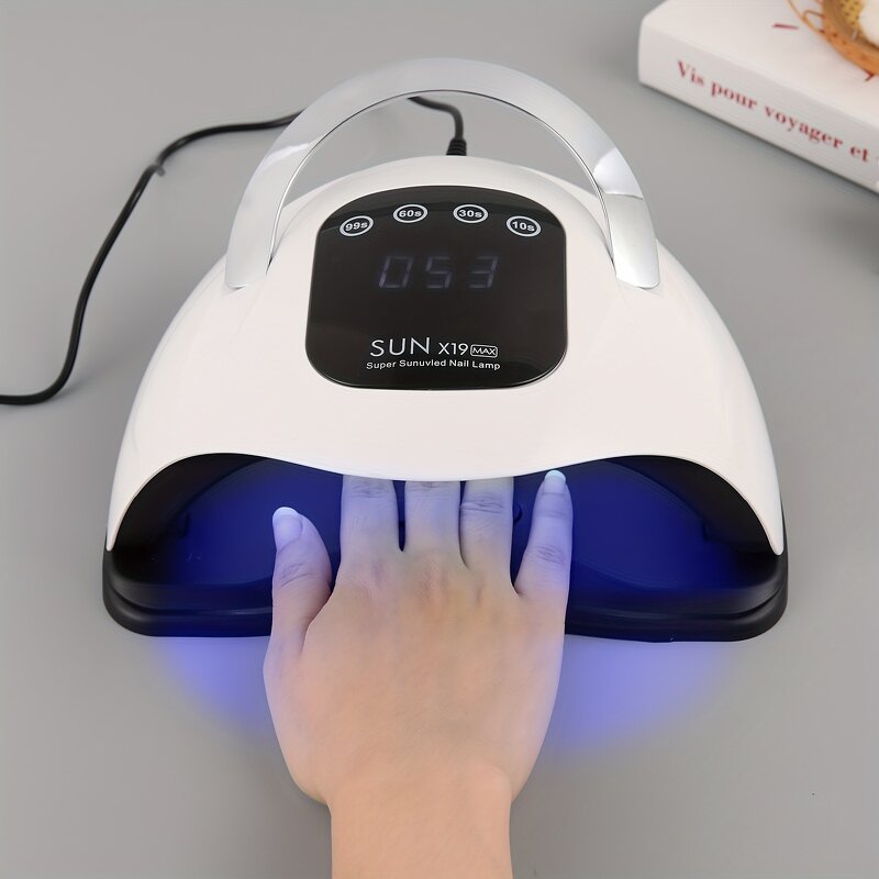 48W UV LED Nail Lamp - Portable 30s/60s/90s Timer Automatic Universal Voltage Electric