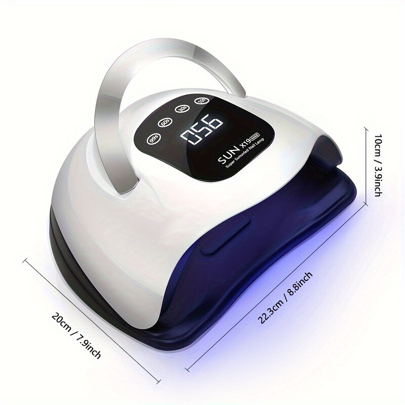 48W UV LED Nail Lamp - Portable 30s/60s/90s Timer Automatic Universal Voltage Electric
