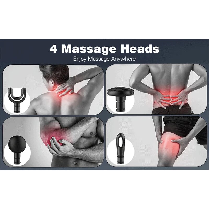 Massage Hammer - Deep Tissue Fascia Relaxation Electric Timing Body Massager