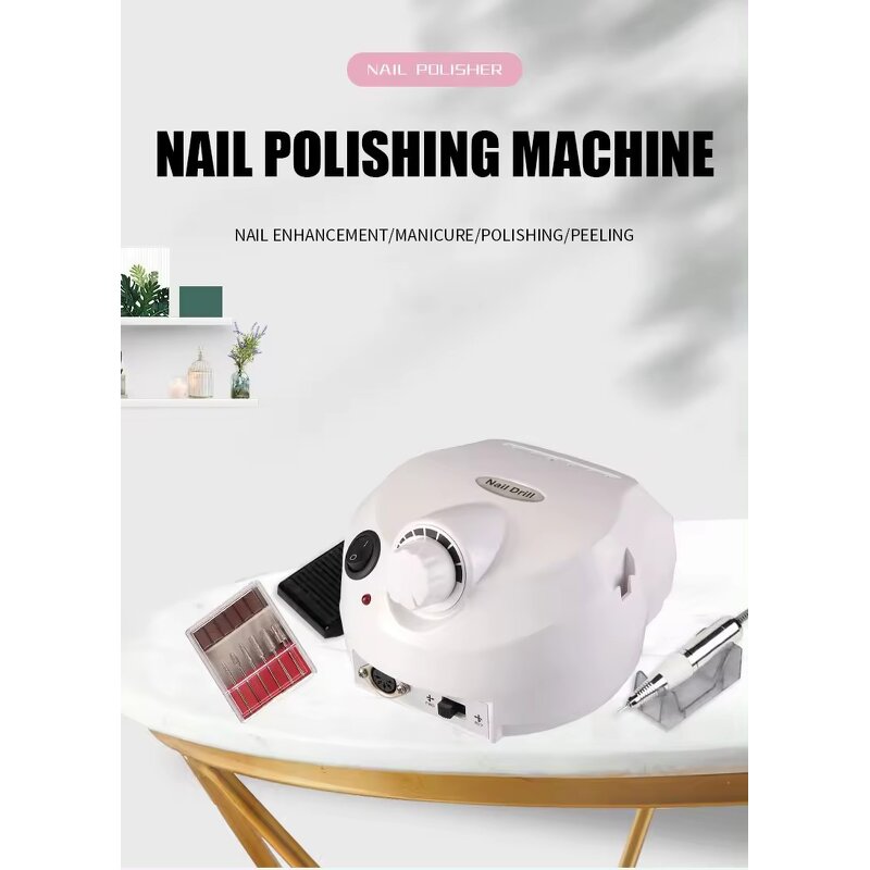 Cordless Nail Drill - Professional 45000rpm Gel Polish Nail Art Tool Remover