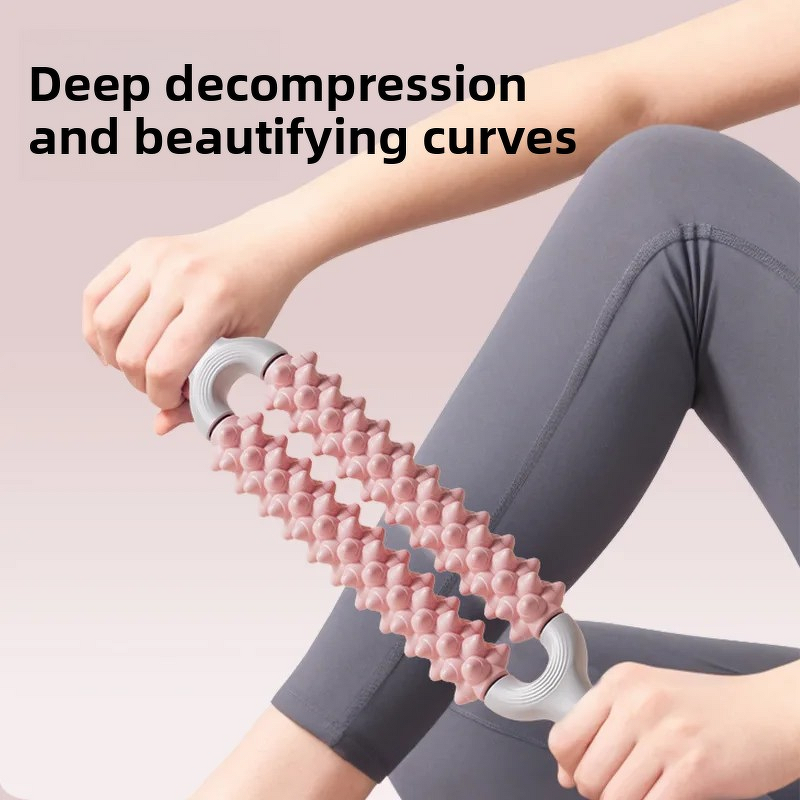 Yoga Massage Roller - Professional Home Double-Row Leg Fascia Back Muscle Relaxation
