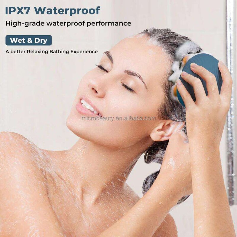Red Light Scalp Massager - IPX7 Waterproof 360° Kneading Stress Relax Hair Growth