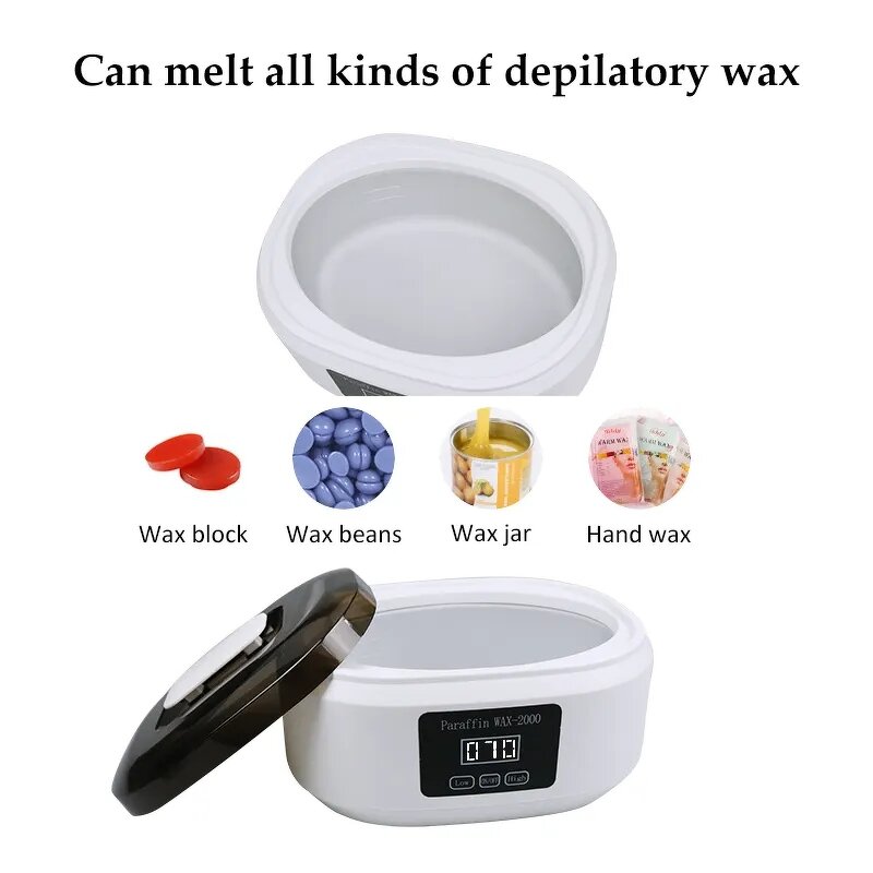 Digital Paraffin Wax Heater - SPA Salon Hair Removal Hands Feet JP Plug 200W CE