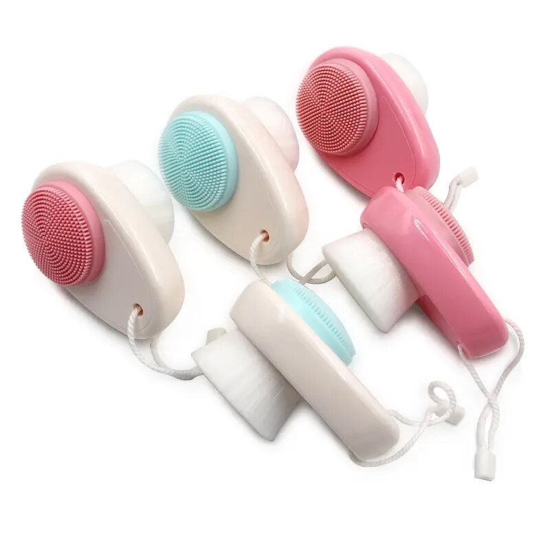 Electric Facial Wash Brush - Wholesale Stock Silicone Body Cleaning Deep Pore Exfoliation