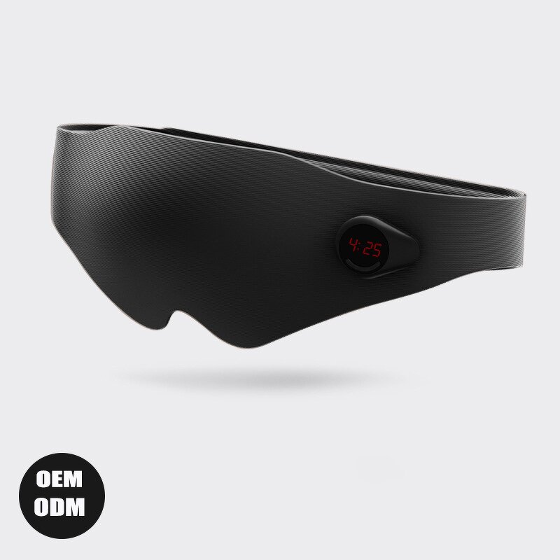 3D Eye Massager - 2025 New Smart Lightproof Sleep Mask Timer Vibration Travel Battery