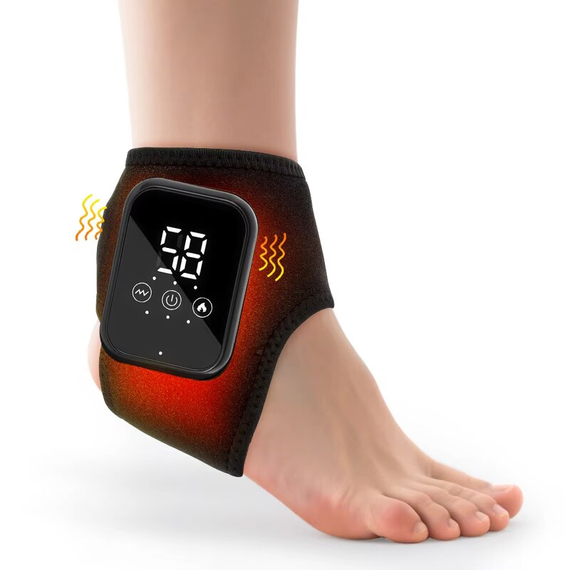 Wireless Foot Massager - New Product USB Rechargeable Vibration Heat Timing Leg Pain
