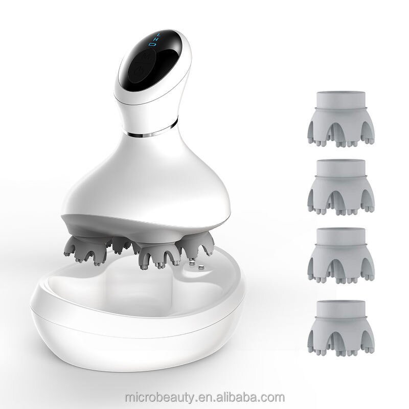 Head Massager - Deep Kneading Migraine Relief Vibration Red Light Therapy Fatigue