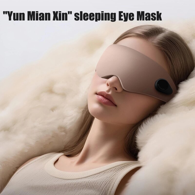 3D Eye Massager - 2025 New Smart Lightproof Sleep Mask Timer Vibration Travel Battery