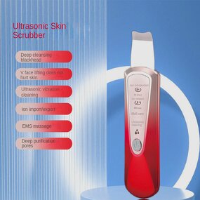 Ultrasonic Face Scrubber - Rechargeable ABS Nose Deep Cleaning Blackhead Remover Spatula