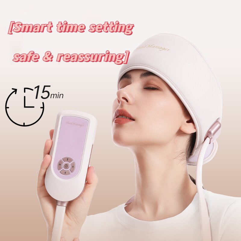 MB365 Head Massager - Mictro-Beauty 6 Zone Airbag Heating Wrap Artificial Hand Kneading