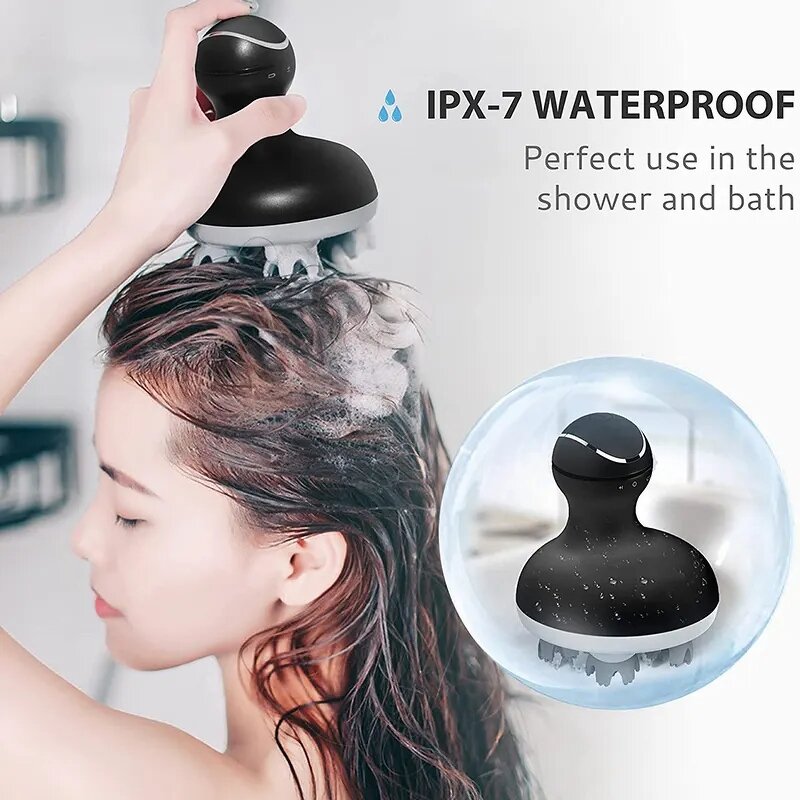 K-701 Scalp Massager - Kimriber 3D RejuvaWave Pro Wireless Smart Heat Therapy Modes