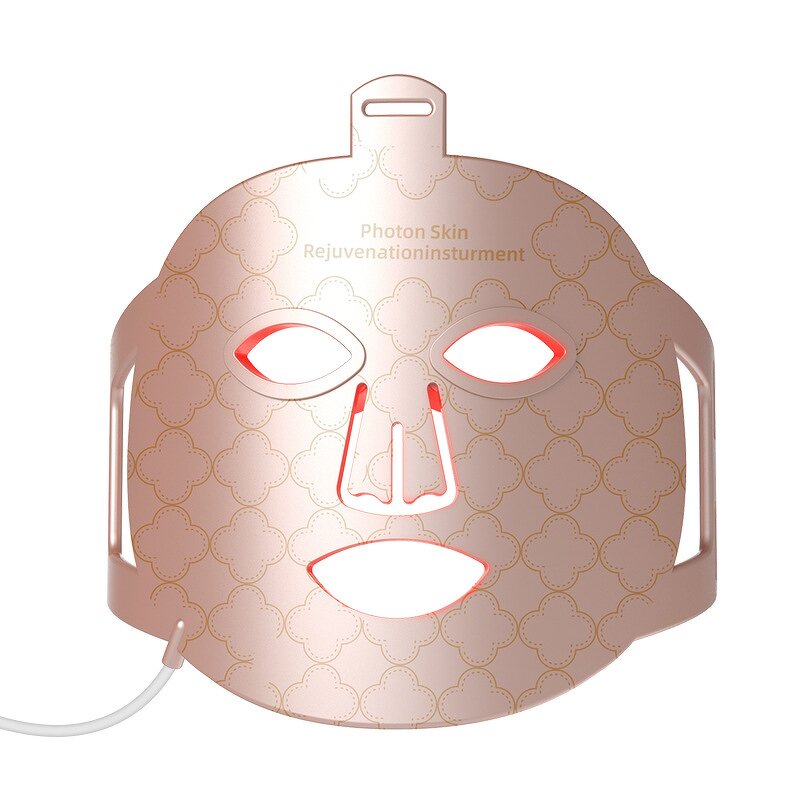 7 Color LED Facial Mask - Home Use Electric Photon Red Light Silicone UK Skin Tightening