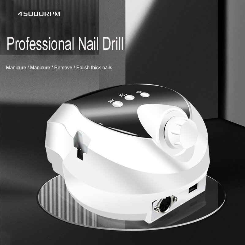 Nail Drill Bits - Factory 45000rpm Plastic Electric Nail Polish Removal Machine