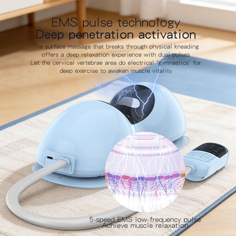 6D Airbag Massage Pillow - OEM Wireless Timing Control Neck Pain Fatigue Reduction