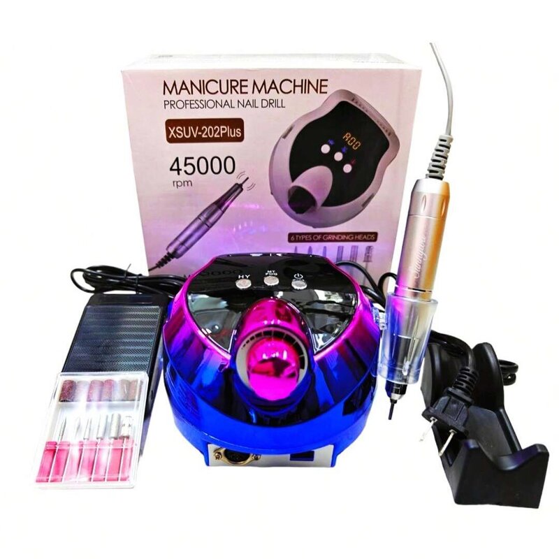 65W Cordless Nail Drill - Professional Plastic 35000-45000 RPM Manicure Gel Polish