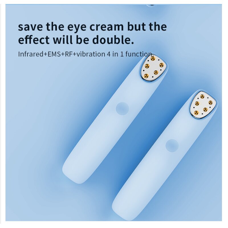 Beauty Eye Magic Wand - Rechargeable Heating Phototherapy Vibration Anti-Wrinkle Pen